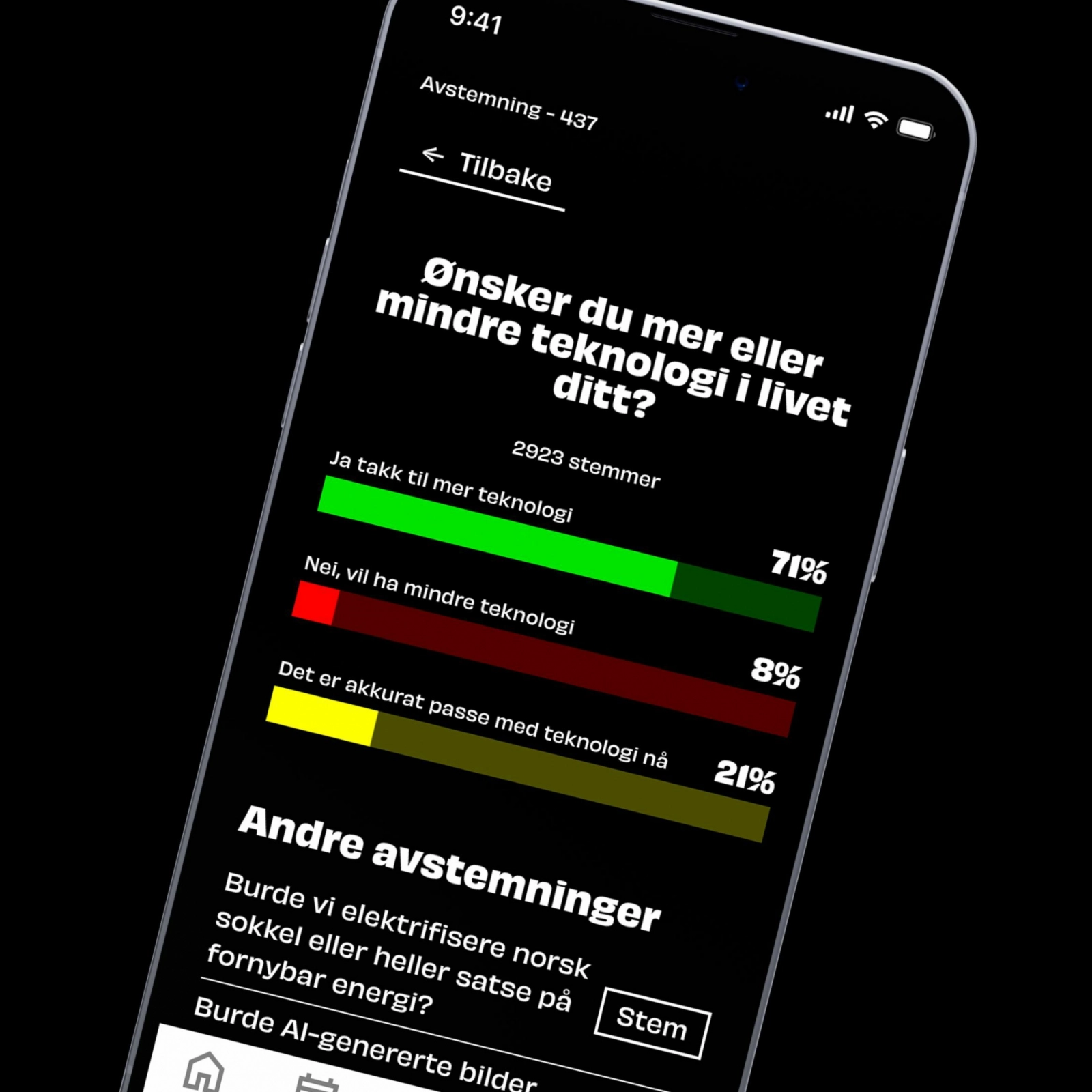 Last ned programappen og få full oversikt
