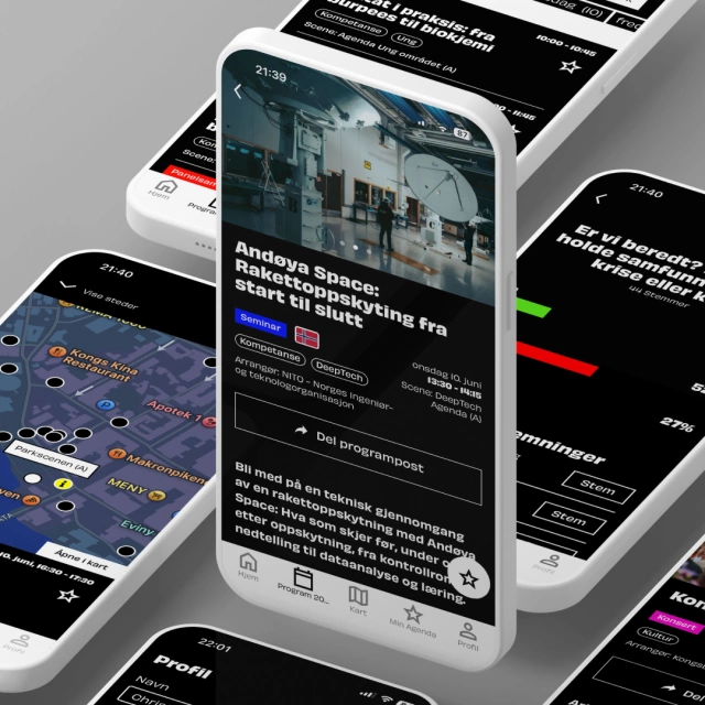 Last ned appen og følg med