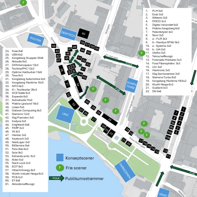 Oversiktskart utstillere 2026