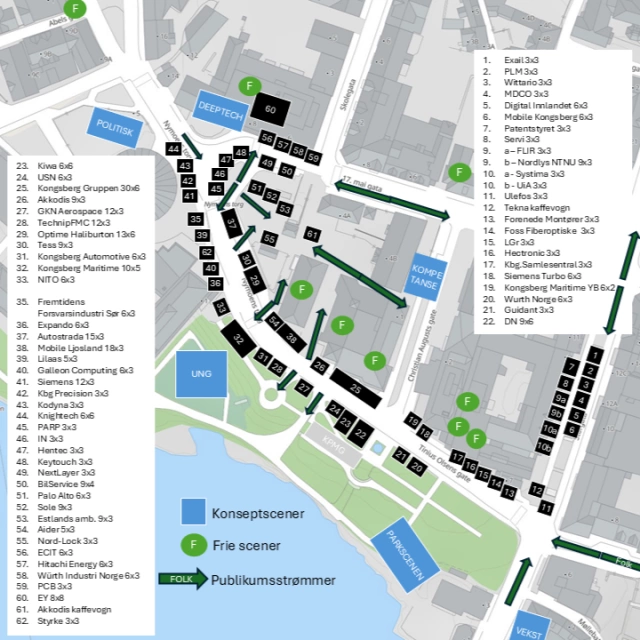 Oversiktskart utstillere 2026