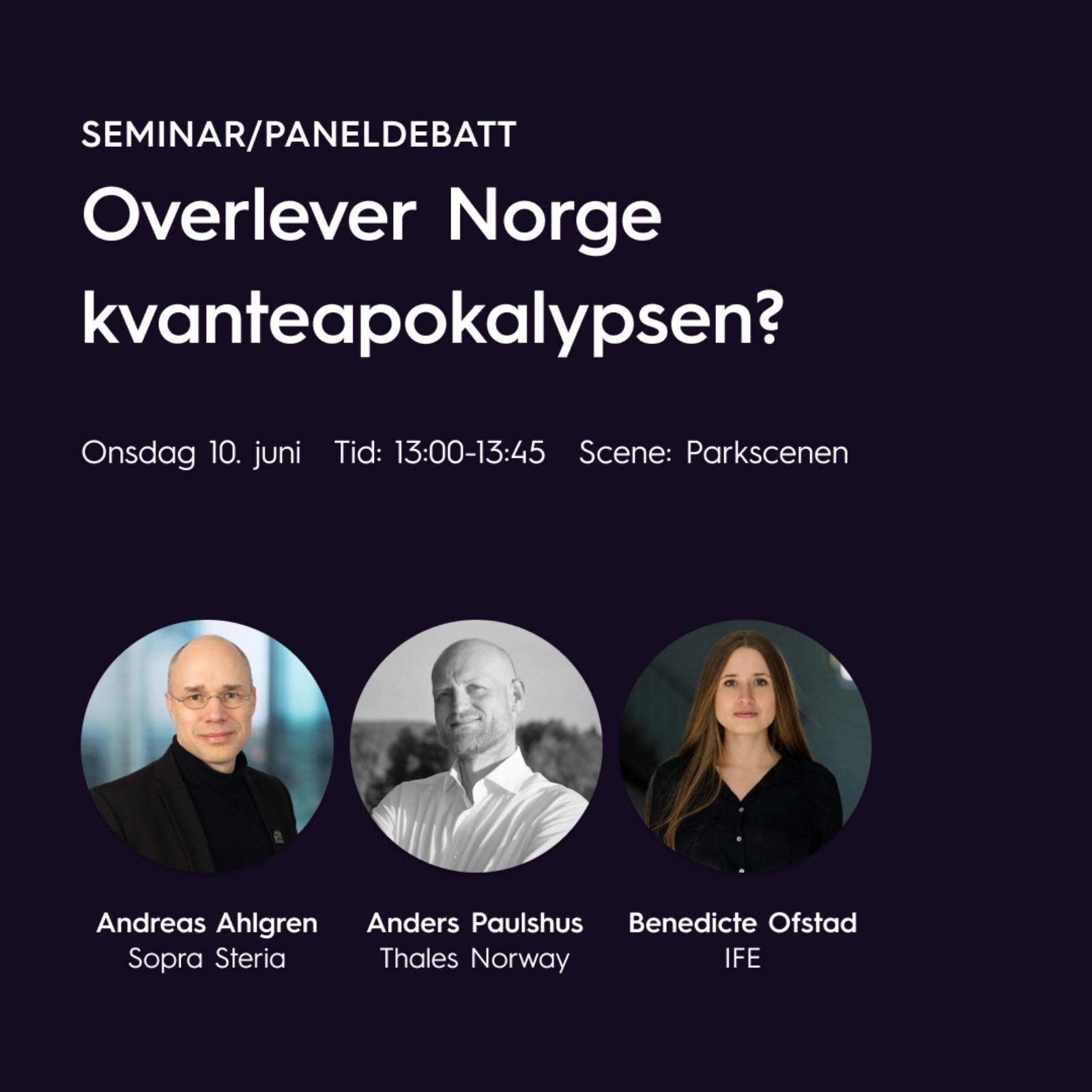 Overlever Norge kvanteapokalypsen?