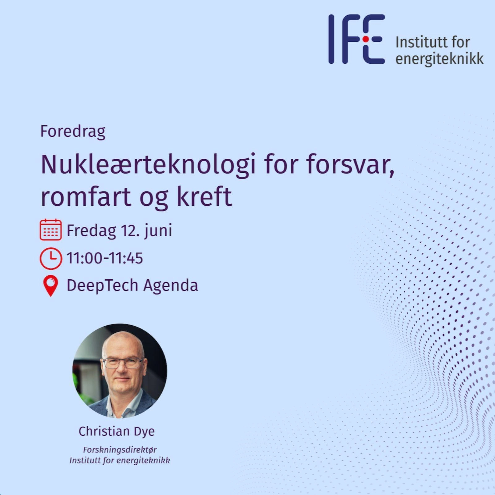 Nukleærteknologi for forsvar, romfart og kreft