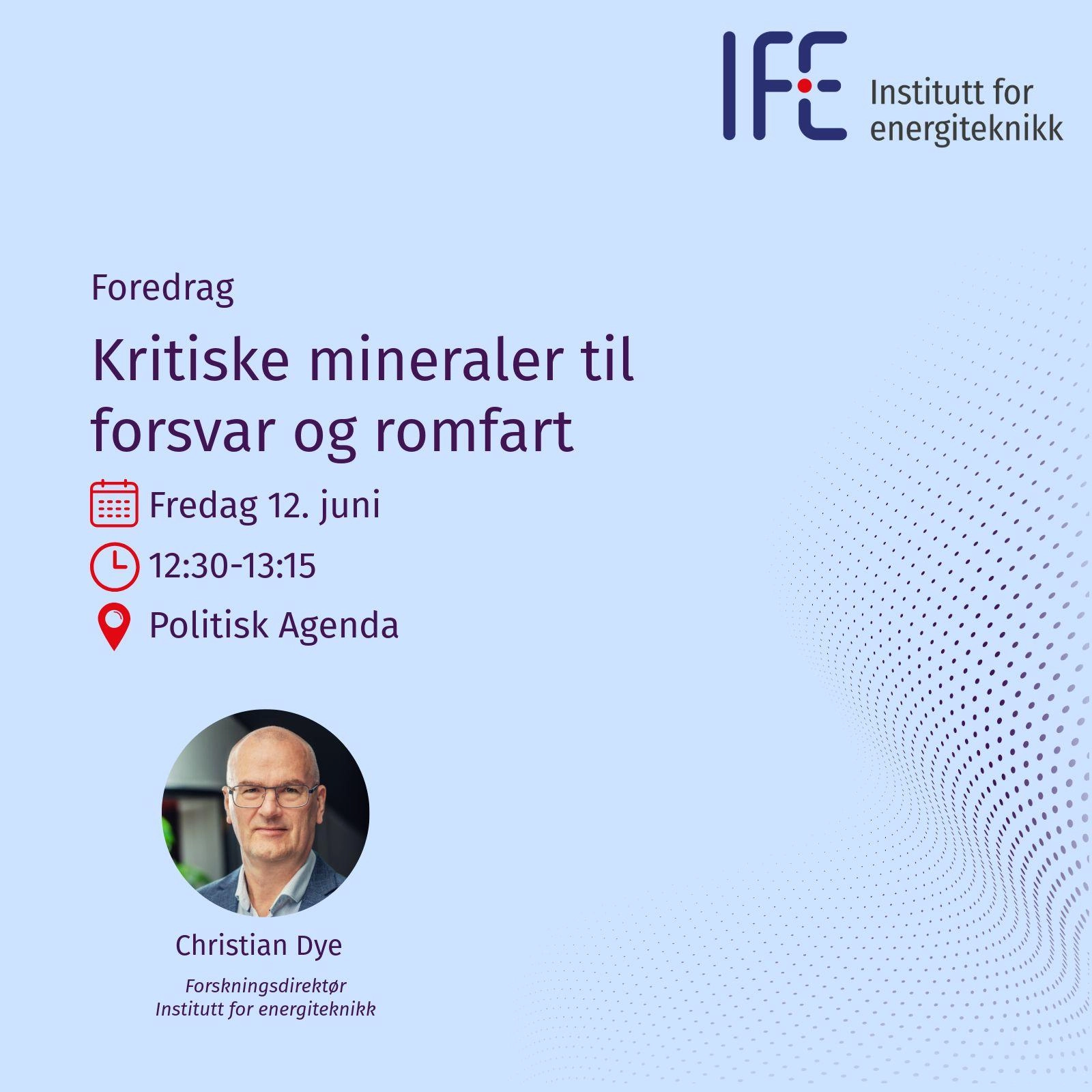 Kritiske mineraler til forsvar og romfart